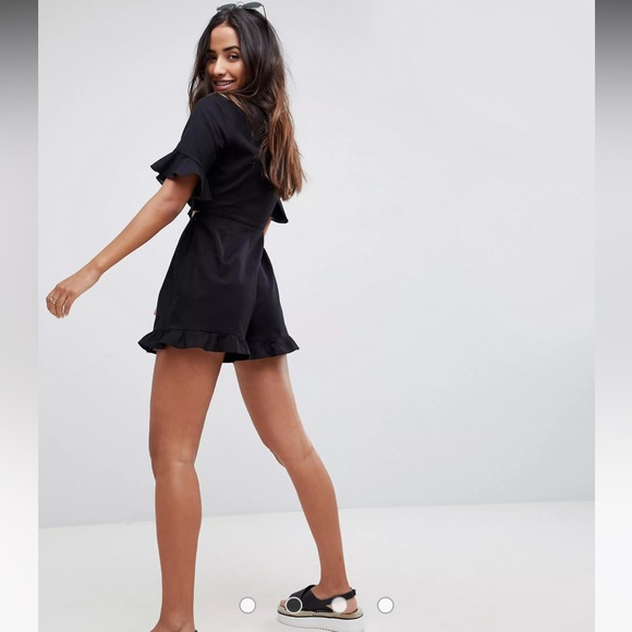 ASOS DESIGN Linen Romper - Picture 3 of 7